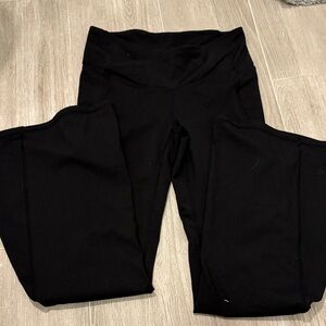 Fabletics Black High-Waist Flare Leggings Medium